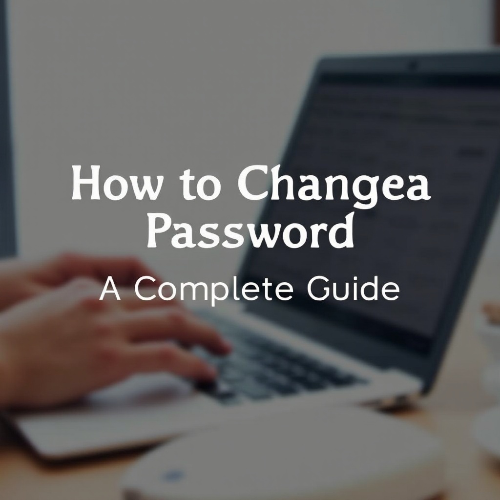 comment changer un mot de passe sur un ordinateur portable