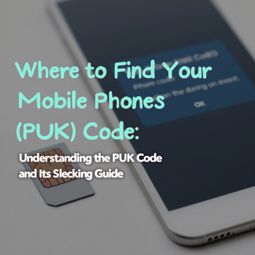 où trouver le code puk de mon téléphone portable