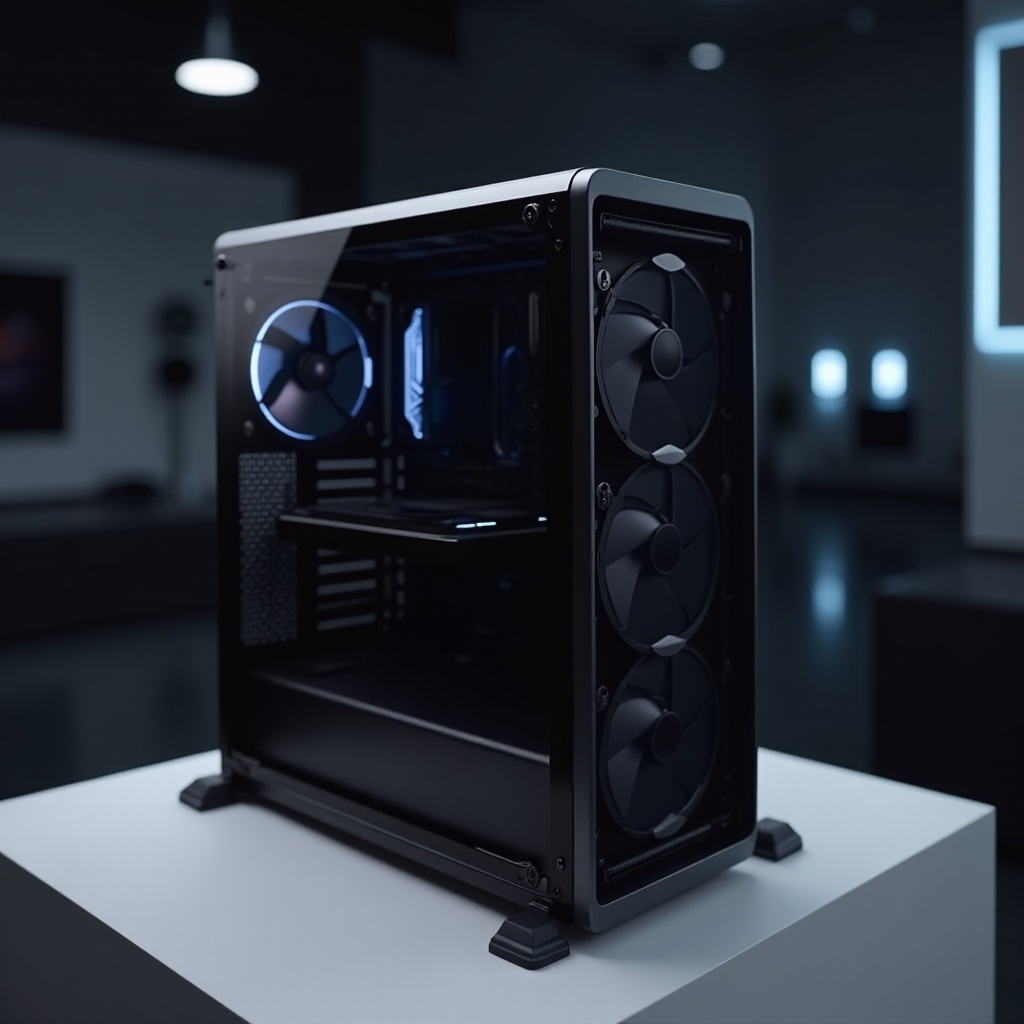 PC-Gehäuse mit vielen Festplatteneinschüben